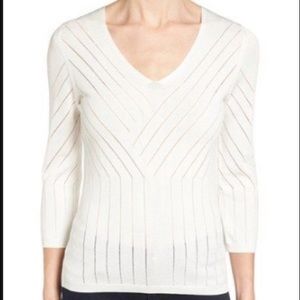Classiques Entier Stitched V-neck Sweater